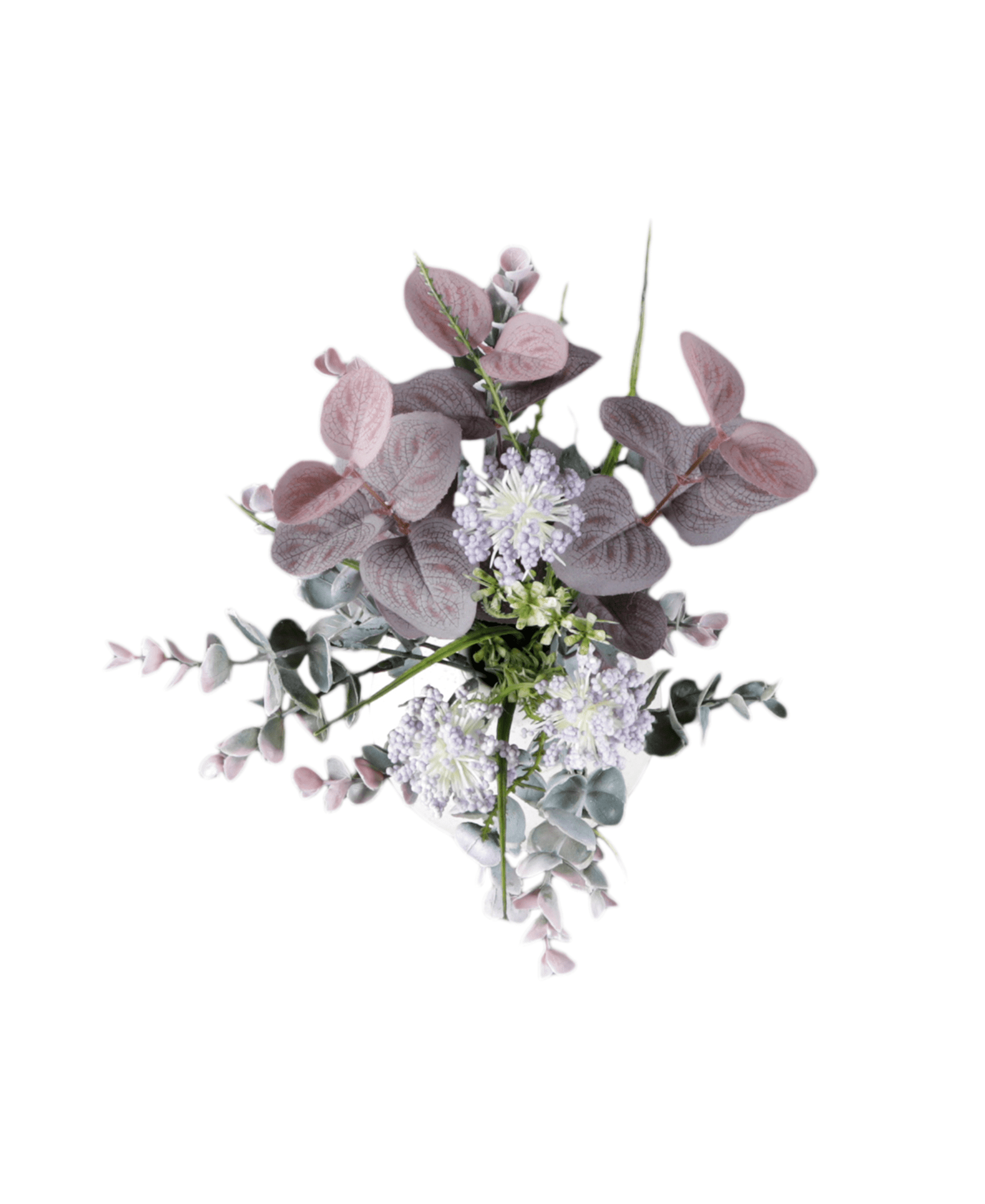 Artificial Mixed Flower Arrangement in 14 inch Sand White Ceramic Vase for Home Decoration Series